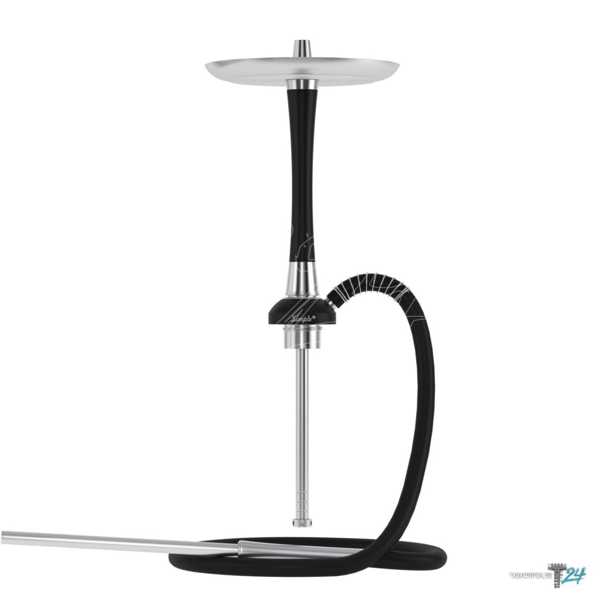 MattPear / Кальян MattPear Simple S Pro Slim black (без колбы) на Бест Хука !