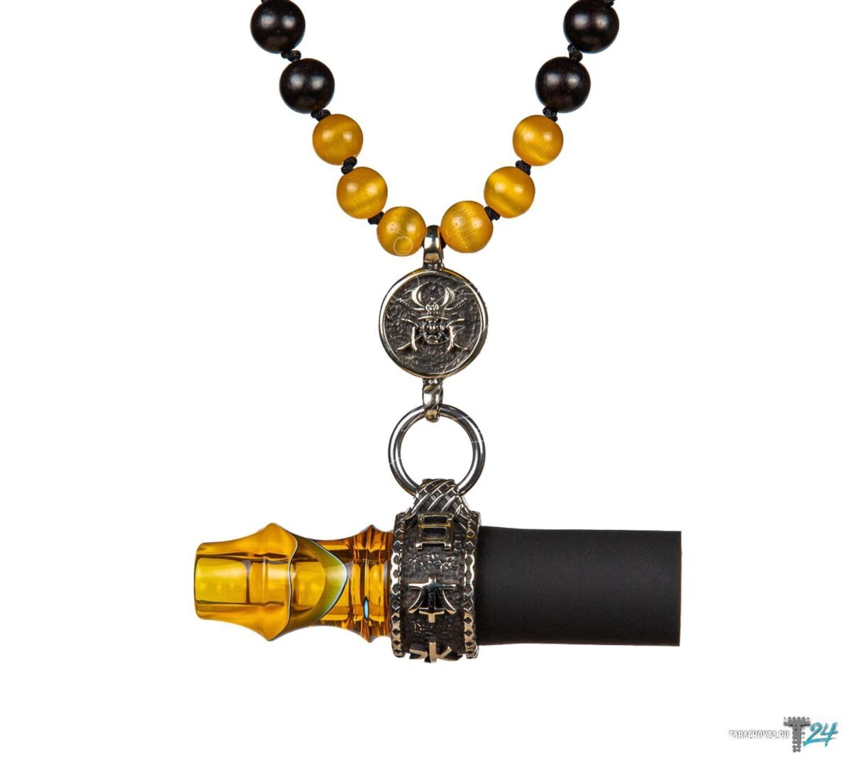Japona Hookah / Мундштук персональный Japona hookah Samurai (beads) янтарь на Бест Хука !