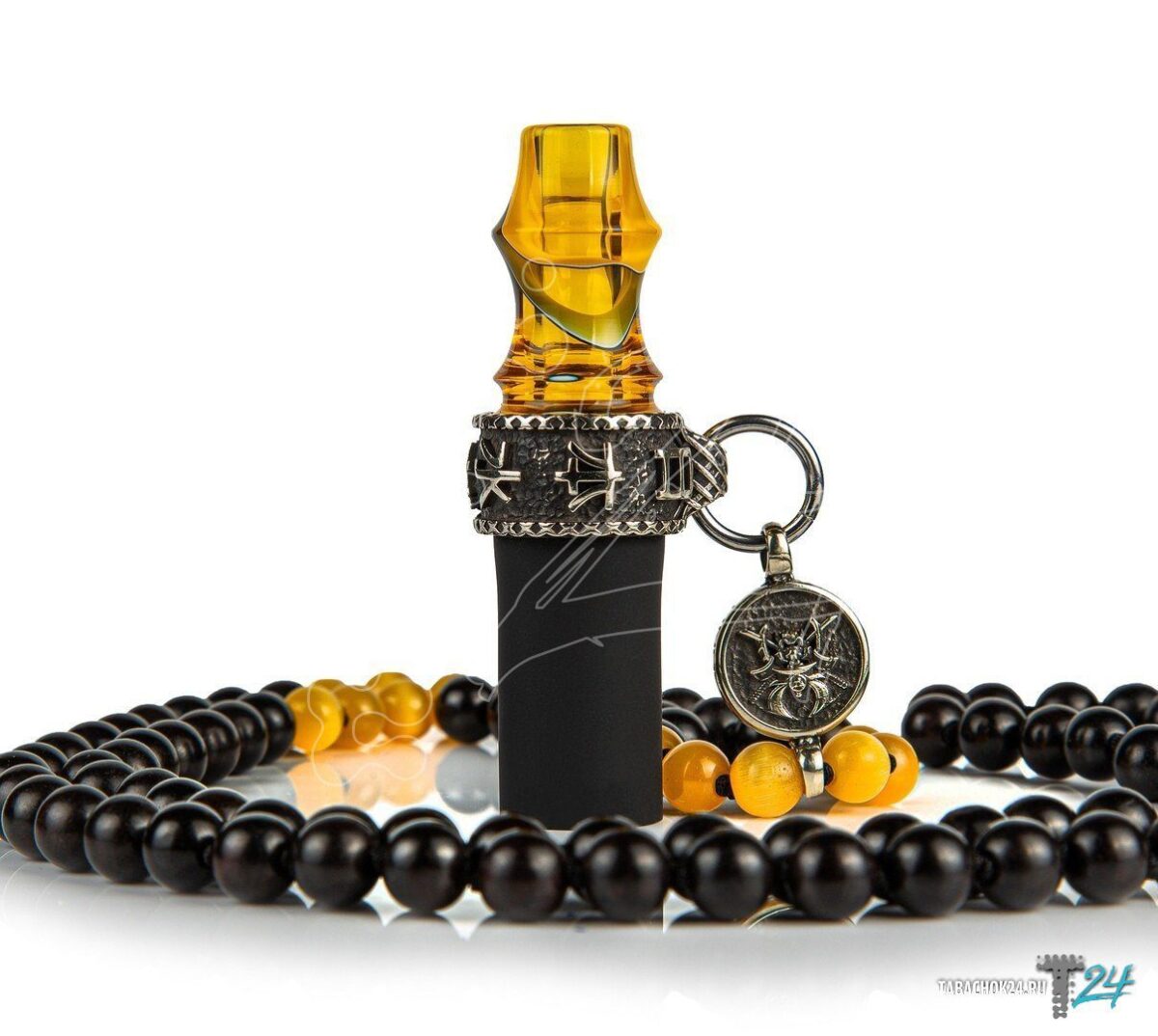 Japona Hookah / Мундштук персональный Japona hookah Samurai (beads) янтарь на Бест Хука !