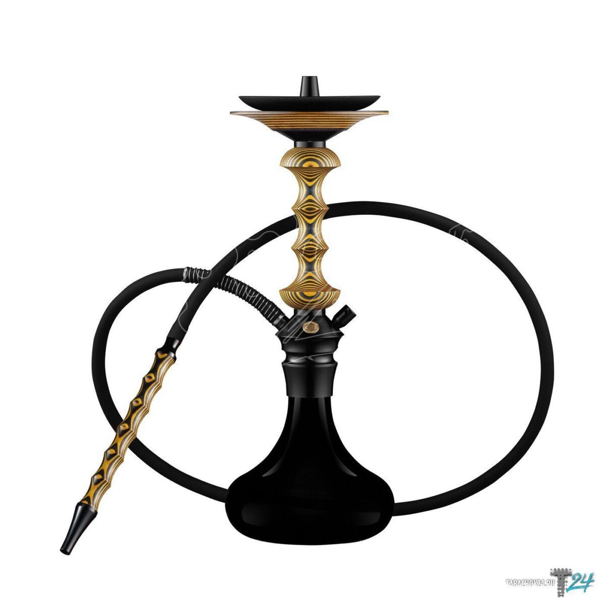 / Кальян Japona hookah Shuriken Mini Yellow black с колбой Black на Бест Хука !