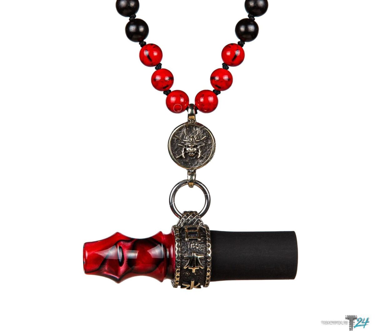 / Мундштук персональный Japona hookah Samurai (beads) красно-чёрный на Бест Хука !