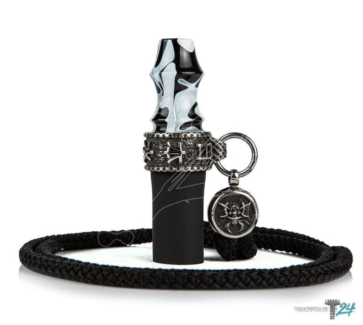/ Мундштук персональный Japona hookah Samurai (cord) бело-чёрный на Бест Хука !